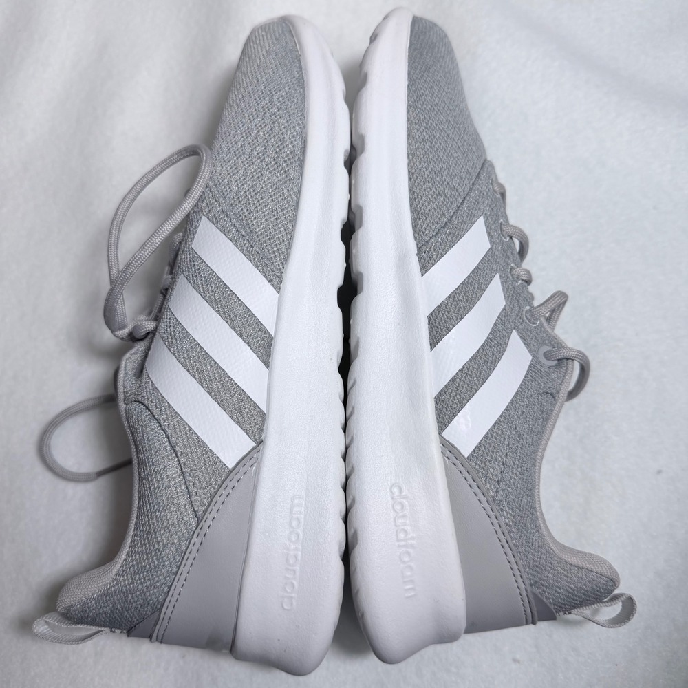Adidas QT Racer 2.0 Women 8 Grey White Running Shoes FY8312 Cloudfoam Sneakers - Picture 7 of 15